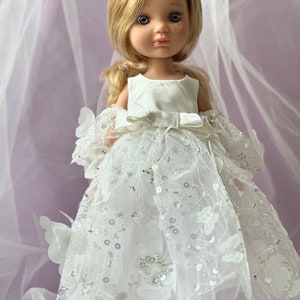 Beautiful doll in a luxurious dress with curly blonde hair, Berjuan Eva, dolls clothes, gift daughter. Toys for girls Bild 6