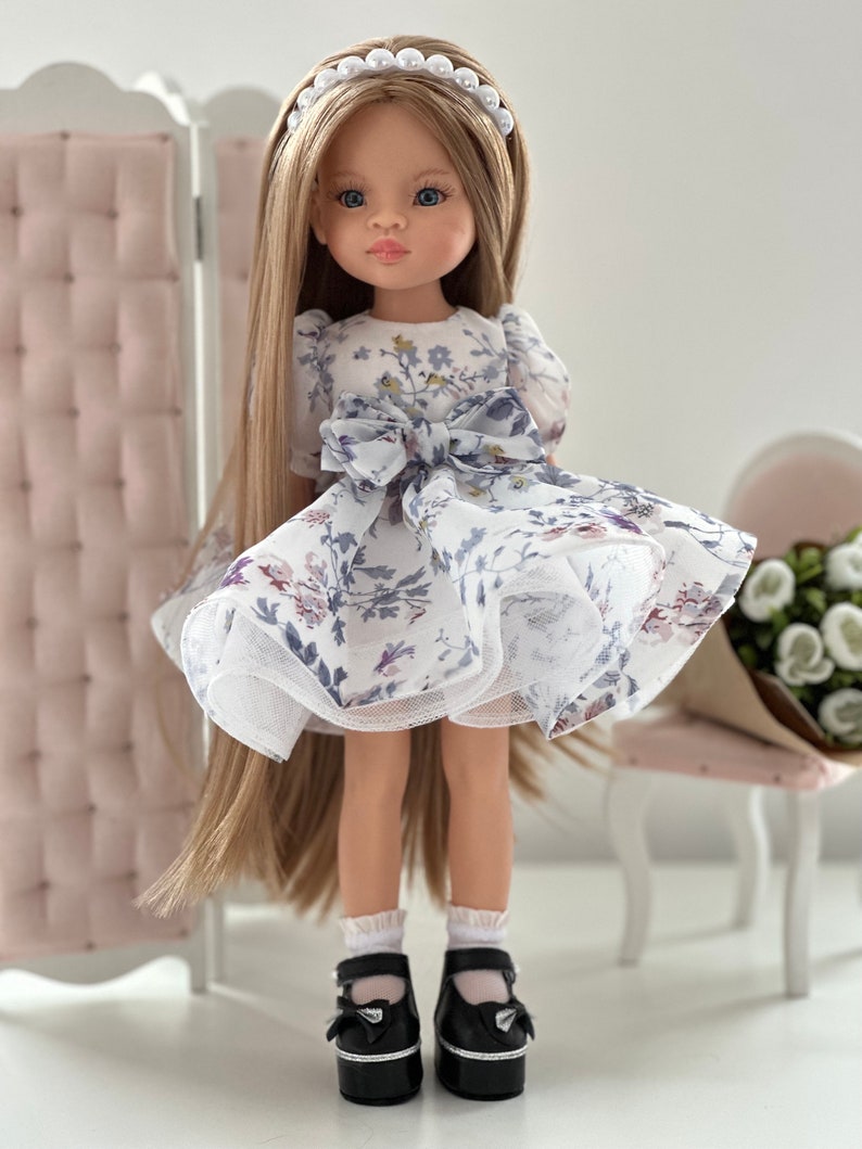 Schöne Puppe in Kleid mit langen blonden Haaren, Paola Reina, Geburtstag Geschenk Tochter, Geschenk Mädchen Spielzeug, Geschenk beste Freund Bild 10