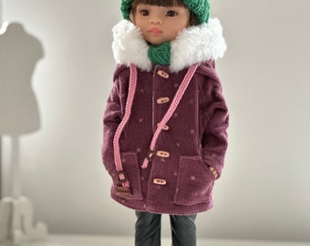 Veste avec capuche pour poupées 32-35 cm, vêtements de poupée Paola Reina, tenue de poupée