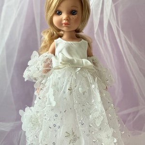 Beautiful doll in a luxurious dress with curly blonde hair, Berjuan Eva, dolls clothes, gift daughter. Toys for girls Bild 2