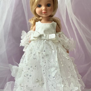 Beautiful doll in a luxurious dress with curly blonde hair, Berjuan Eva, dolls clothes, gift daughter. Toys for girls Bild 5