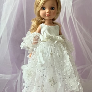 Beautiful doll in a luxurious dress with curly blonde hair, Berjuan Eva, dolls clothes, gift daughter. Toys for girls Bild 10