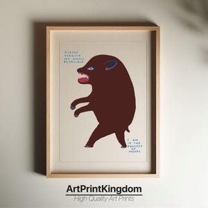 David Shrigley - Please Forgive My Awful Behaviour, Quirky Wall Art, Pop Art Decor, Funny Poster, Contemporary Home Gallery, Humorous Decor