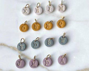 Personalized Polymer Clay Letter Charms: Initial Pendant