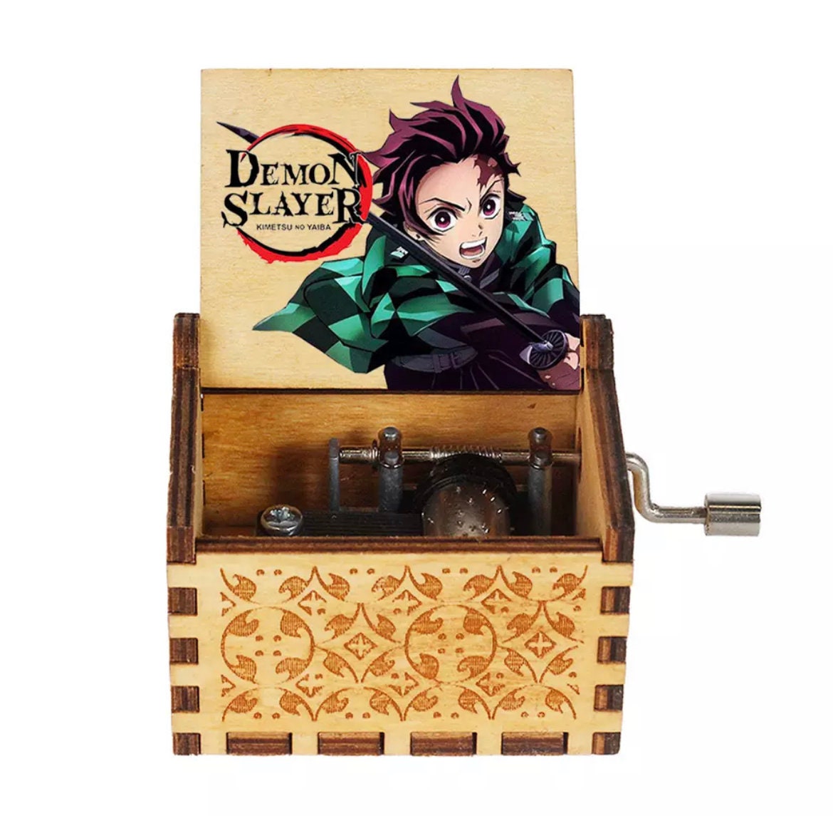 Anime The Promised Neverland Music Box Wind Up Isabella's Lullaby Song  Custom Printed Gift Wooden Decoration - Buy The Promised Neverland,Custom  Gift