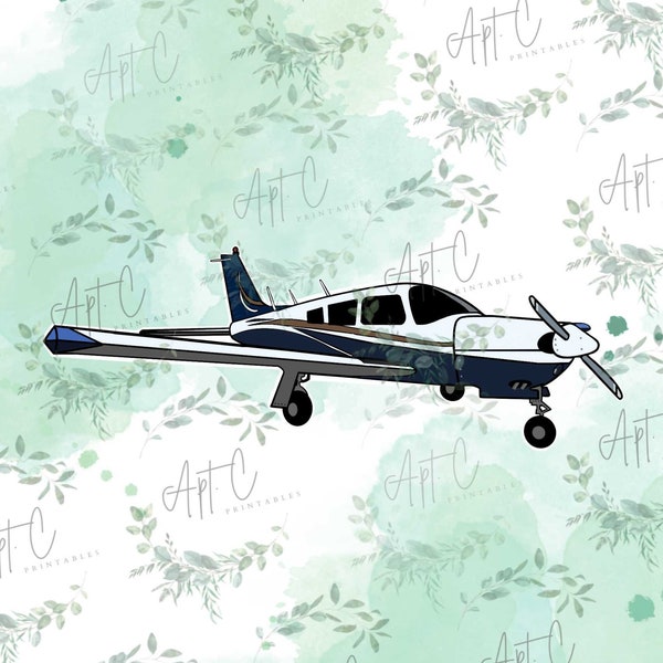 Piper Arrow clipart, airplane png jpg, piper airplane png, pilot clipart, avgeek png, cute airplane clipart