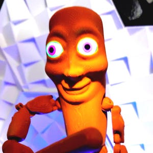 TUNG TUNG TUNG Sahur フレキシブルフィギュア – 3Dプリントデスクトイ 暗闇で光る 8インチ以上