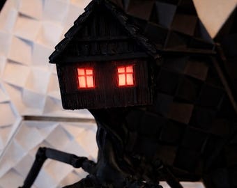 Trevor Henderson House Head: Articulated Glow-in-the-Dark Figure (12+ Inches) with LED