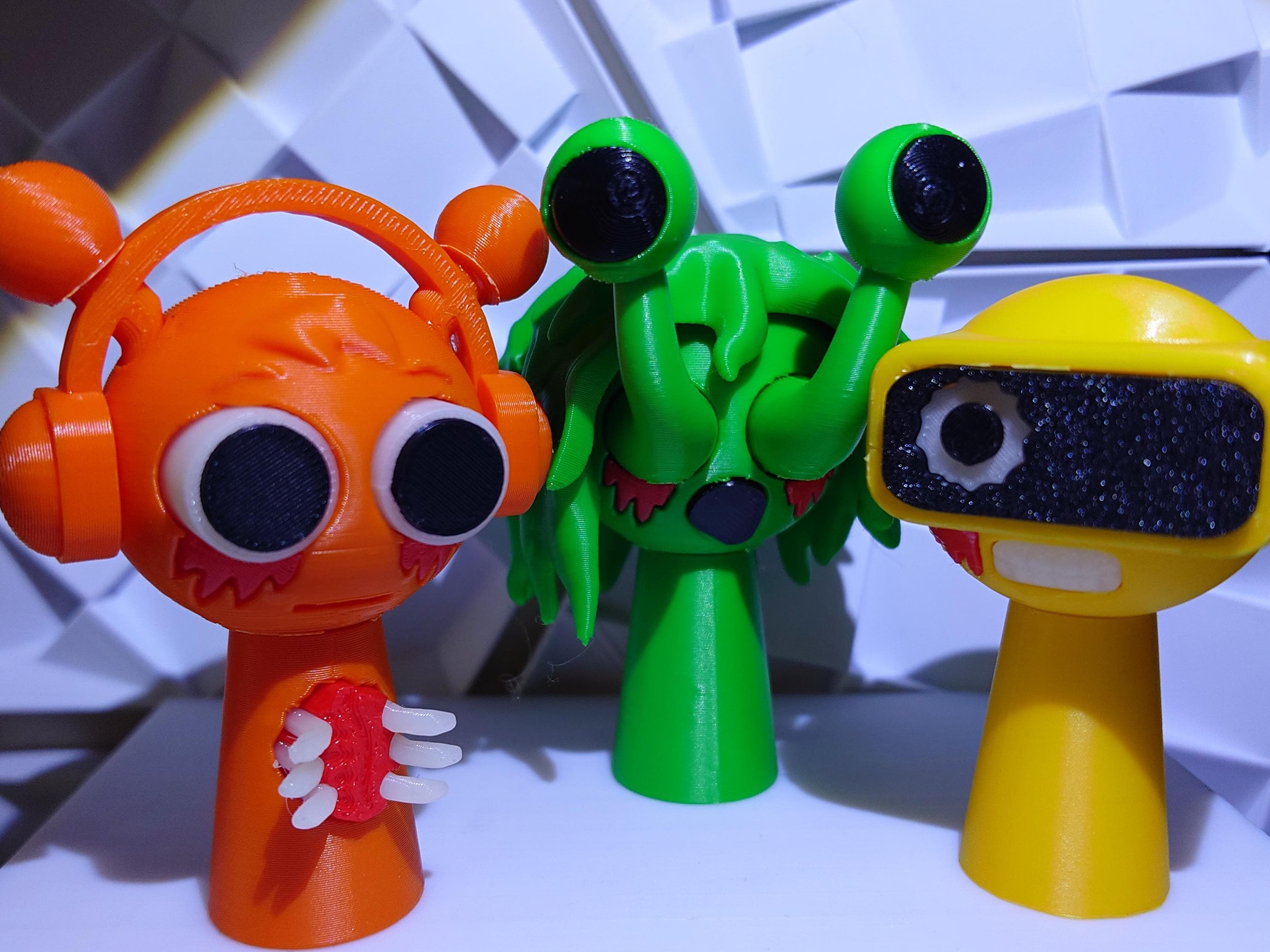 Sprunki Incredibox Set of 3 Pack 13 - Glow in the Dark - Etsy