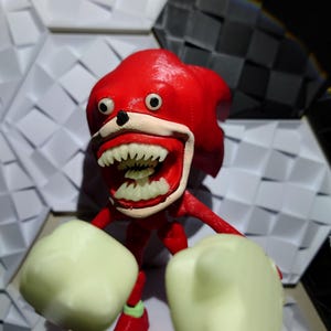 Shin Super Sonic Large 8" tall, 13" long Articulated Fidget toy glow in the dark image 13
