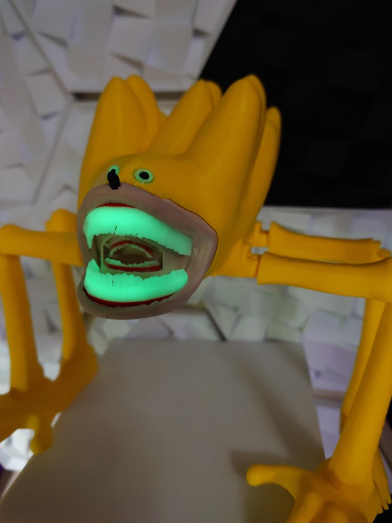 Shin Super Sonic Nightmare – Articulated Glow-in-the-Dark Monster Figure 8"+ tall Tails