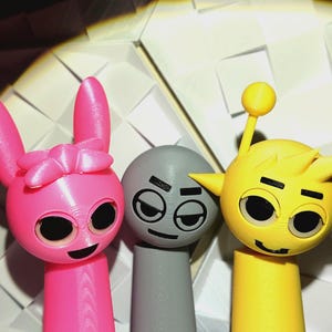 Sprunki Incredibox set of 3 pack 7 - Glow in the dark