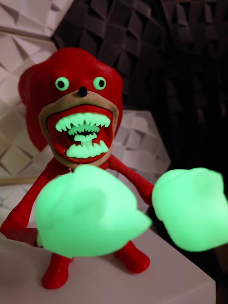 Shin Super Sonic Large 8" tall, 13" long Articulated Fidget toy glow in the dark image 14