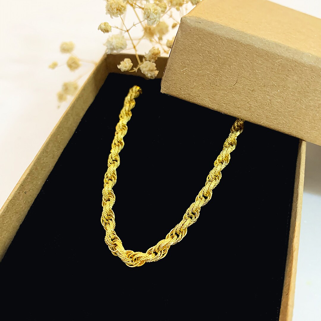 Gold Chain Jewelry Making 14k Gold Chain Solid 14k Solid Etsy