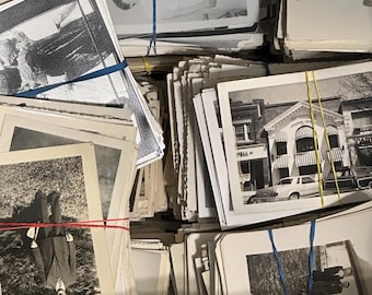 100 BLACK & WHITE PHOTOS ~ Original Found Photographs Variety Lot ~ Vintage Snapshots Random Pull Pack of 100 ~ Retro Authentic Photography