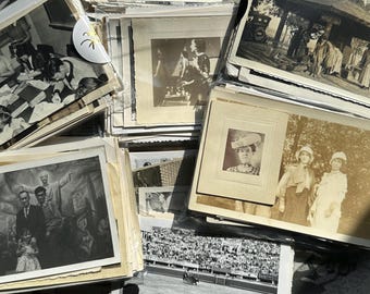 100 Highest Quality VINTAGE PHOTOS ~ Pre-Curated Lots of 100 Original Black & White Snapshots ~ no junk pics!! ephemera photograph bulk lot