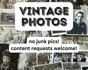 VINTAGE PHOTOS Lot - No junk! I take content requests!!! Original Black&white Found Snapshots Variety Mystery Lot ephemera bulk photographs