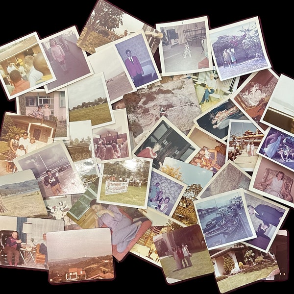 VINTAGE COLOR PHOTOS Variety Lot (Various Quantities) ~ 1960s-1980s ~ White Borders & Borderless Matte ~ Original Found Snapshots ~ Ephemera