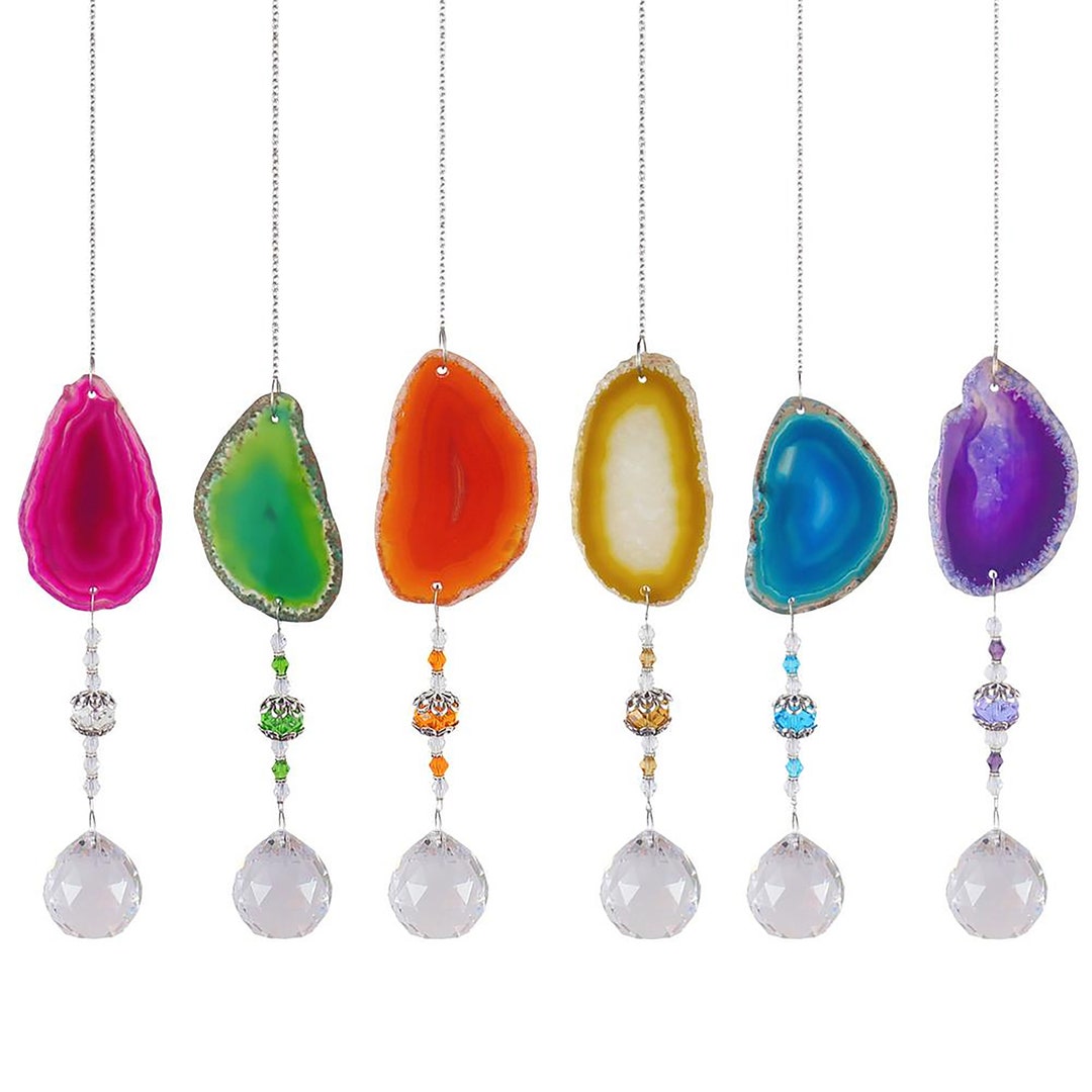Suncatcher Crystal Suncatcher Window Gemstone Suncatcher Etsy