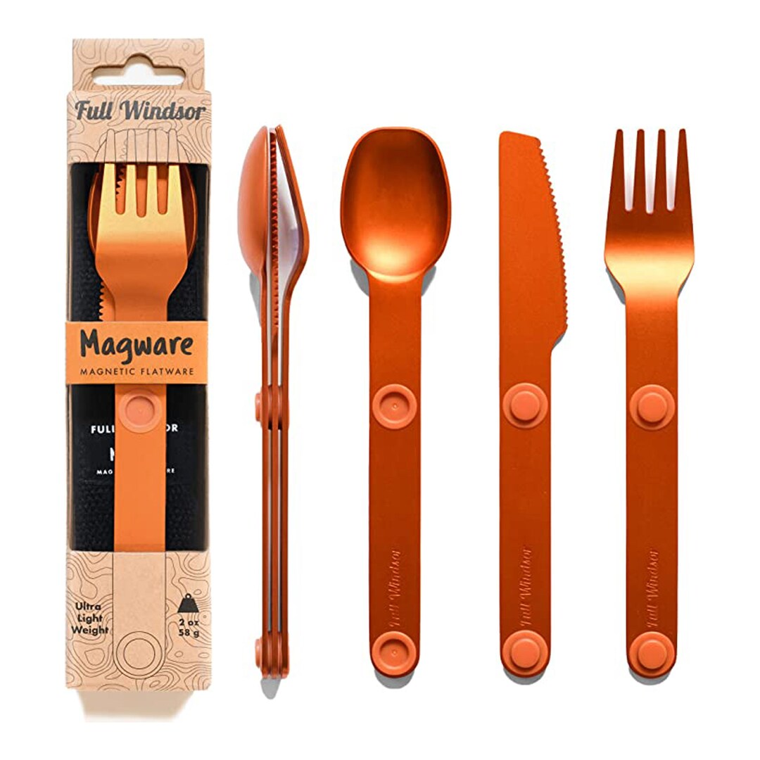 MAGWARE Camping Utensils Set Portable & Reusable Travel