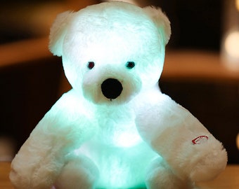 glowing teddy bear