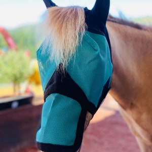 Miniature Horse-Pony UV Ear/Nose Cover Fly Mask