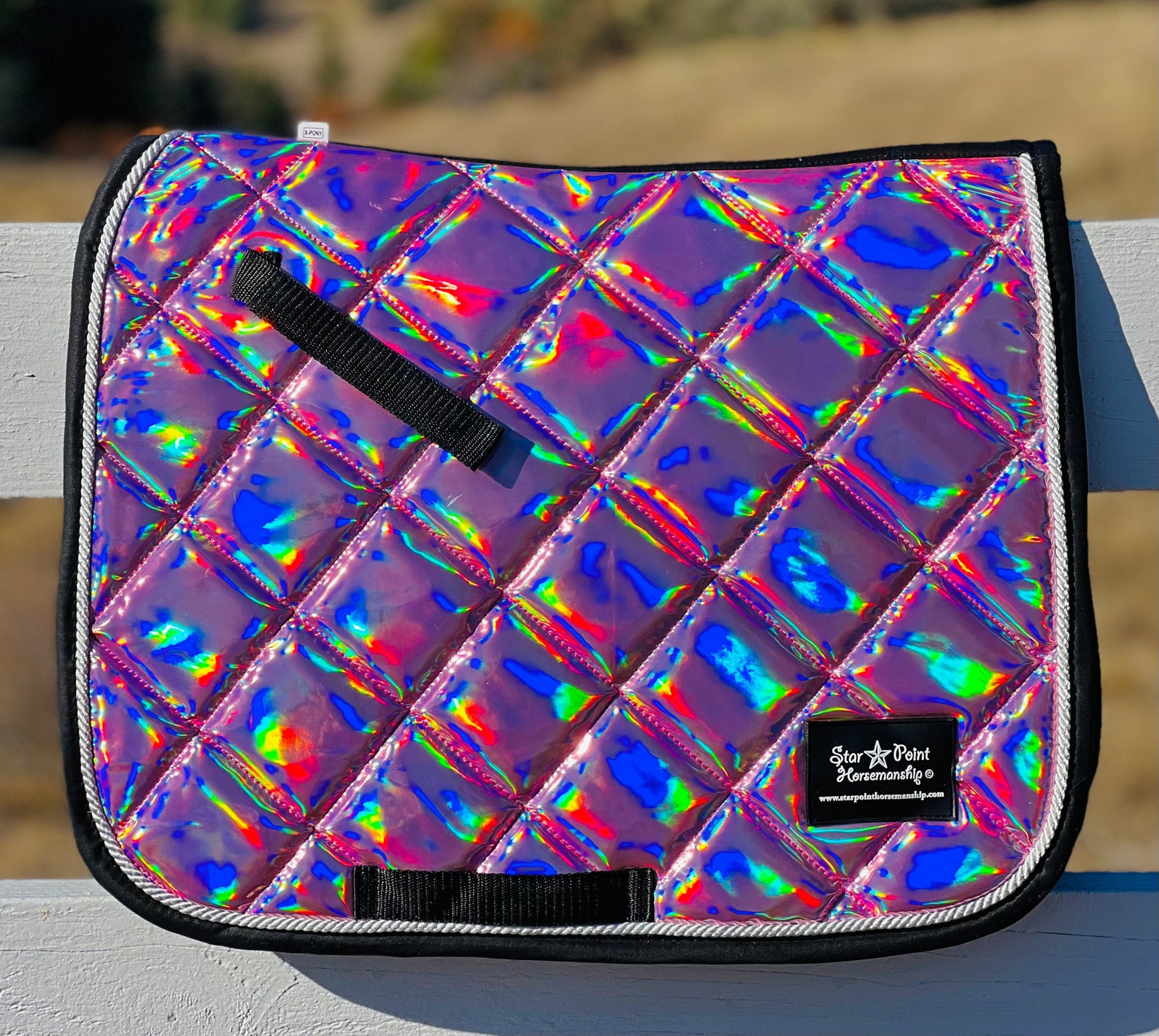 Holographic English Saddle Pads Etsy