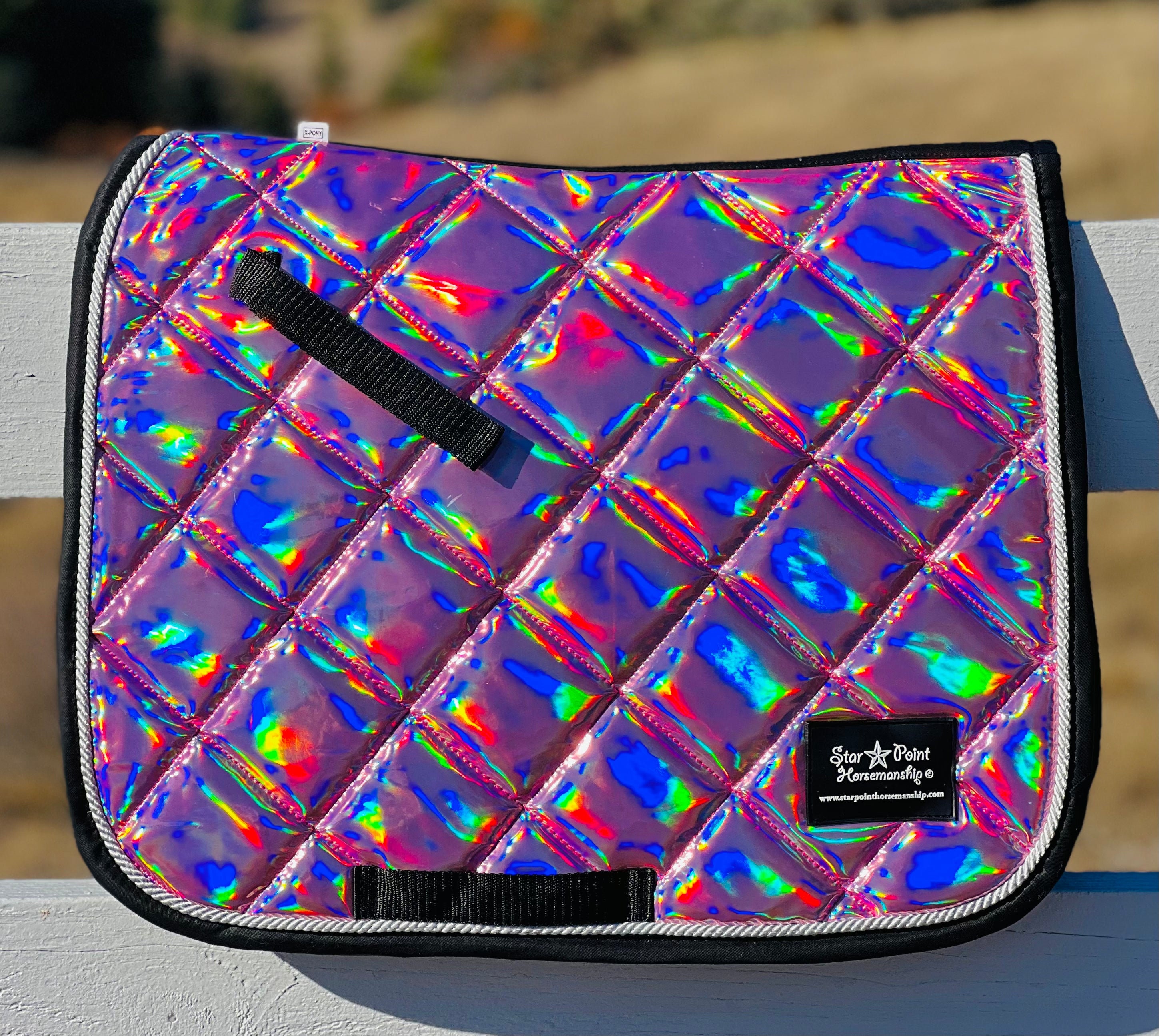 Holographic English Saddle Pads Etsy