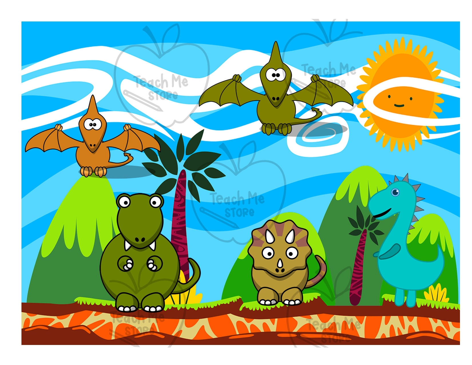 Dinosaur Habitat Preschool Activity Busy Book Page Etsy