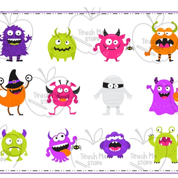 Monster Mash Match| Preschool Learning Page | Halloween Classroom Activity