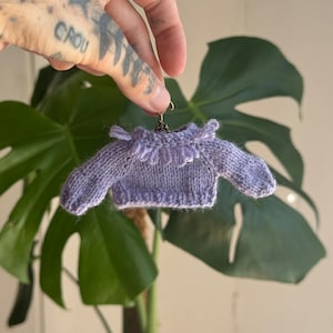 DIGITAL PATTERN cable sweater 5 knitting pattern for frog (5.3inches)