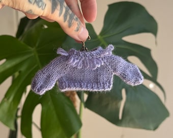 DIGITAL PATTERN cable sweater 5 knitting pattern for frog (5.3inches)