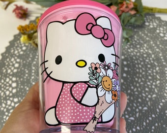 Starbucks Valentines Cups 2024 X Hello Kitty Sanrio 40Oz Stanley Tumbler  Dupe The Melody Stainless Steel Tumbler 40 Oz With Handle Pink Valentines  Day Gift For Couple - Laughinks