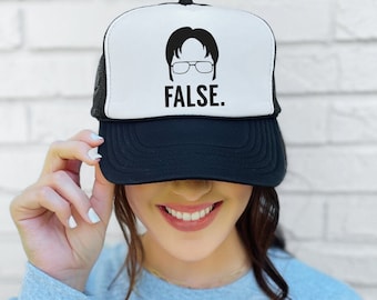 Dwight Schrute 'False' Trucker Hat - The Office TV Show Gift