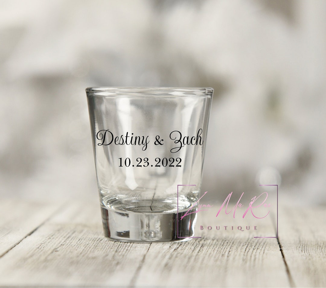 Bulk Shot Glass Wedding Favor, Wedding Guest Favors, Save the Date