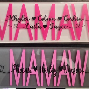 Grandparents Sign, Grandparents Gift, Gift for Grandma, Holiday Gift for Grandparents, Personalized Family Name Sign, Custom Gifts