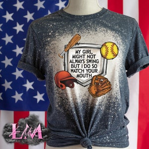 Softball Mom Shirt: Passen Sie auf Ihren Mund T-Shirt, personalisierte Sport Geschenk