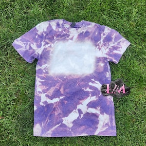 Blank Bleached T-Shirt: Gildan Soft Style, Heat Press Ready