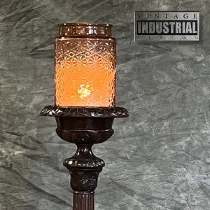 Vintage Maitland Smith Bronze Candle Holder/Plant Stand!  25&quot; Tall