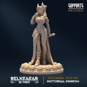 Female Vampire seductive priestess cleric dnd dungeons and dragons miniature for table top gaming ttrpg