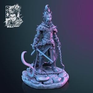 skeleton knight dungeons and dragons miniature DnD skeleton miniature DnD undead warrior miniature Revenant miniature DnD revenant human