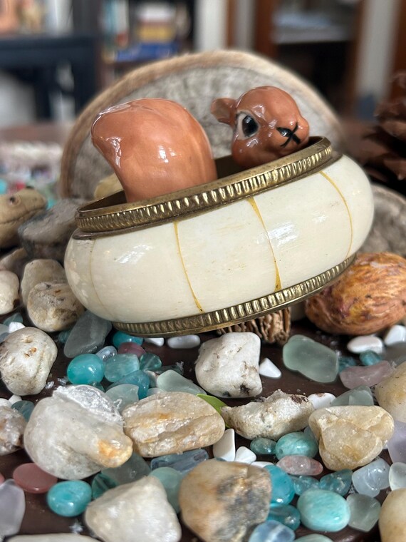 Bohemian beautiful brass shell bangle bracelet - image 2