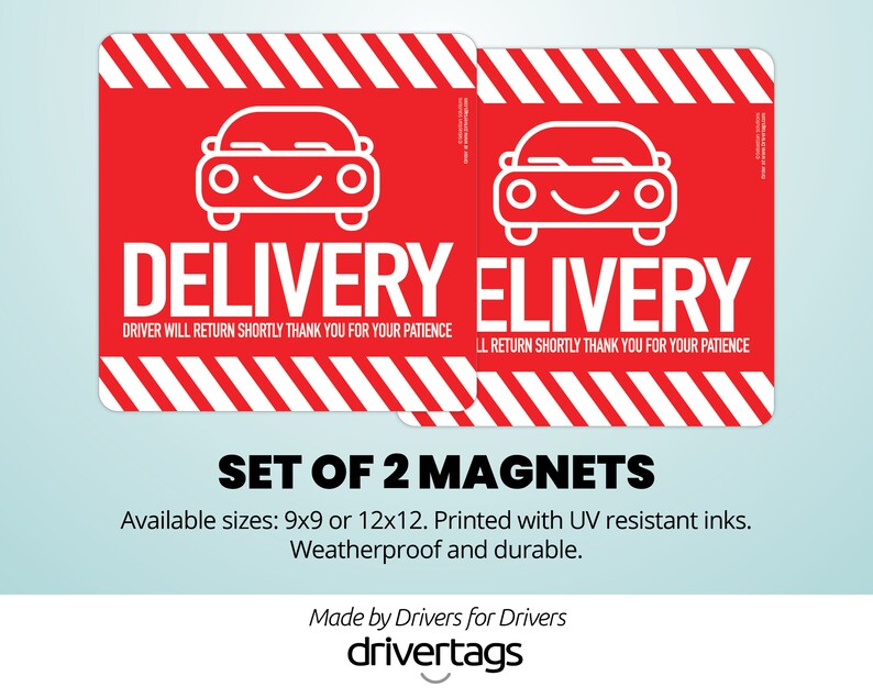Uber Eats Delivery Driver Car Signs Works With All Etsy