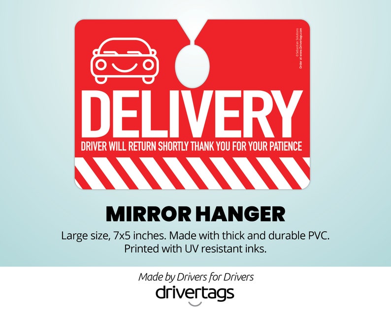 Uber Eats Delivery Driver Car Signs Works With All Delivery Services