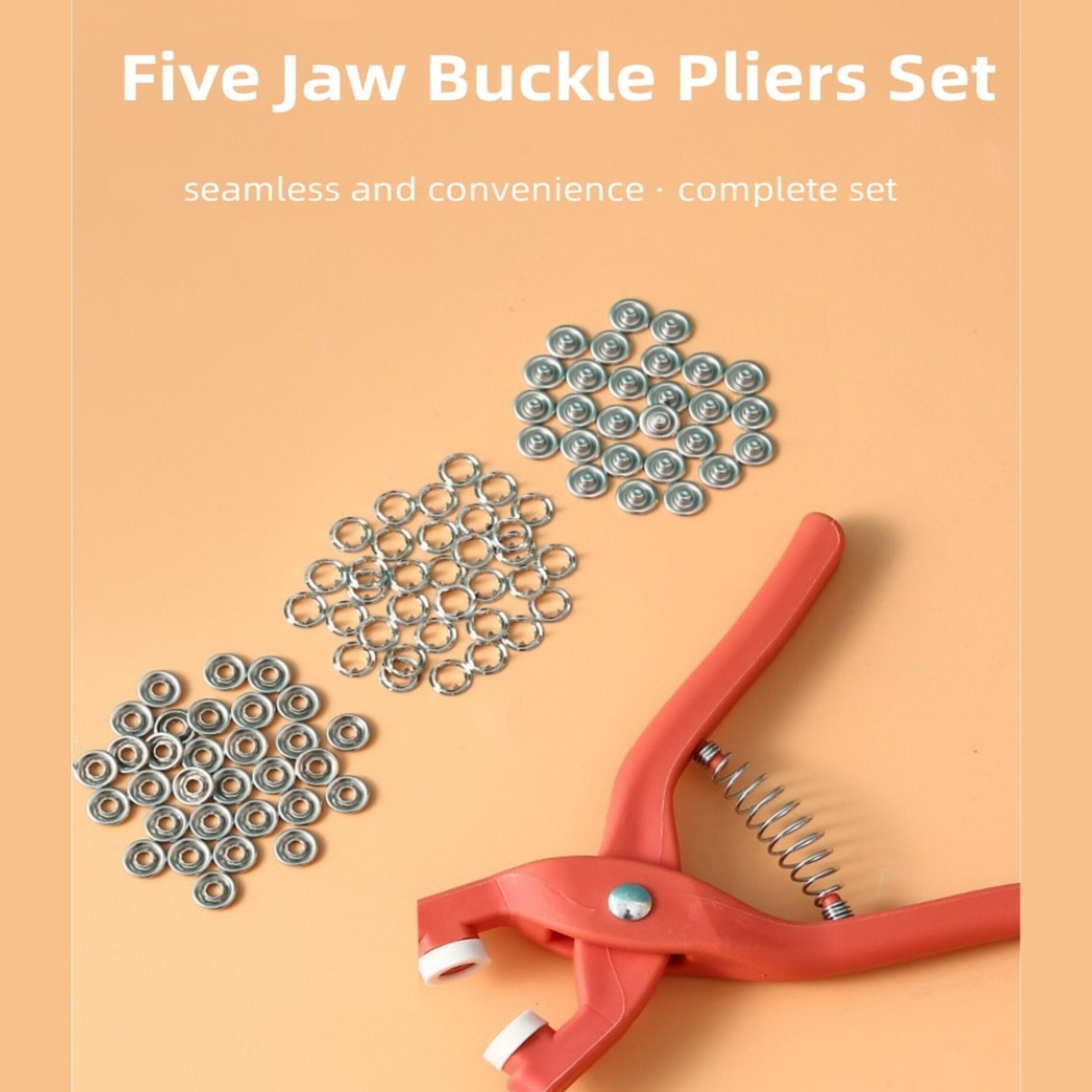 Œillet Oeillet Pince Toile Setter Réparation Kit 9.5mm Five-Jaw Bouton  Pinces