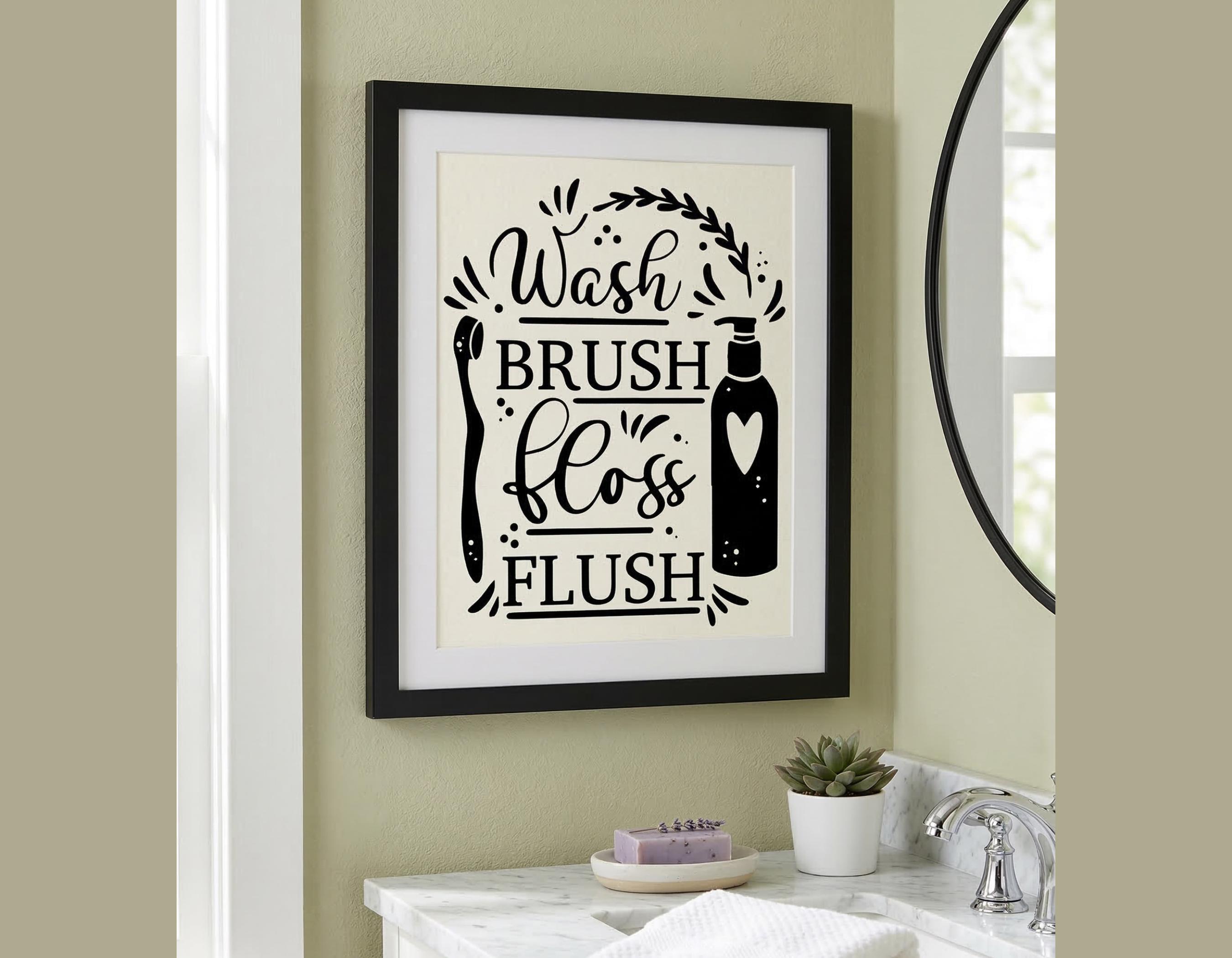 Funny Bathroom Sign SVG PNG Bundle, Bathroom Quotes SVG, Funny Toilet ...