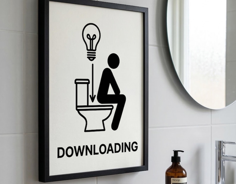 Funny Bathroom Sign SVG PNG Bundle, Bathroom Quotes SVG, Funny Toilet ...
