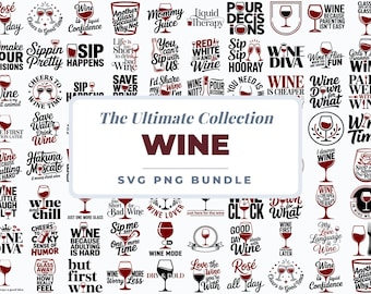 Pacote de arquivos SVG divertidos sobre vinho, citações em PNG sobre vinho, frases sarcásticas sobre vinho, SVG para noite das meninas, arquivos Cricut para amantes de vinho, pacote de designs para canecas e camisetas.