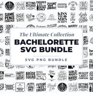 Möhippa SVG-paket, brudgrupp SVG, Bach Party SVG, blivande bruddesigner, bröllopsfest svg, roliga brudtröjor, Cricut png-filer