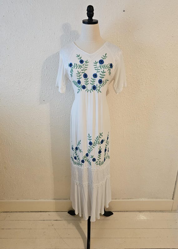 1990s Papaya Moon Boho Maxi Dress - Etsy